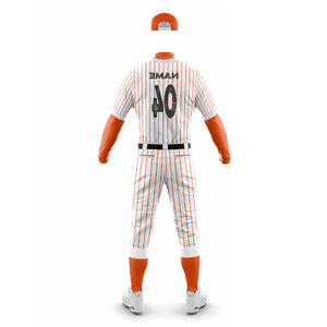 OEM Breathable Youth <b>Baseball</b> Softball Uniform Custom Stripe Design Blank Sublimation Team Name and Numbers Full Kits Uniform - Product Image 3