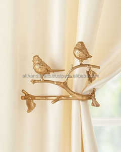 Sujetador de Cortina Decorativo Golden Dragonfly, Gancho Metálico de Estilo Vintage para Ventanas - Product Image 3