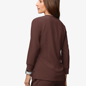 Uniformes Médicos para Mujer, Diseño Nuevo, Venta Caliente, Personalizados al por Mayor, Manga Larga, Corte Ajustado, Tallas Grandes, 72% Poliéster/21% Rayón/7% Elastano - Product Image 3