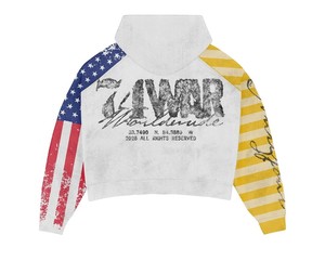 Sudadera con capucha extragrande con cremallera y estampado gráfico personalizado para hombre, 100% algodón, con bordado, estampado de leopardo, estilo urbano TAHAD, Colección 2026 - Product Image 5