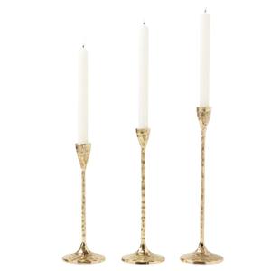 Juego de 3 Portavelas de Latón Martillado, Candelabros Modernos con Acabado Dorado, Decoración para Centro de Mesa, Hogar o Eventos - Product Image 1
