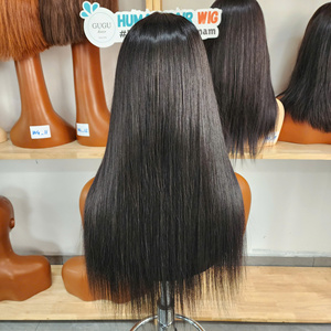 Nouvelle perruque magnifique de 30 pouces avec closure 5x5, cheveux humains vietnamiens 100% naturels, soyeux et raides, densité 180, couleur naturelle - Product Image 4