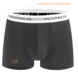 <b>Custom</b> Men's Quick Dry <b>Boxer</b> Briefs Mid Rise Moisture Wicking Athletic Underwear Bulk Manufacturer - Product Image 3