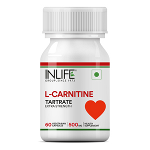 INLIFE L‑Carnitine L‑Tartrate Capsules Sports Nutrition Supplement for Adults Vegetarian Capsules Daily Dietary Supplement - Product Image 1