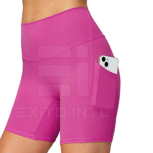 Anti Squat Proof Breathable Women Yoga Shorts High Elastic Gym Fitness Biker Shorts High Waisted <b>Tummy</b> <b>Control</b> - Product Image 2