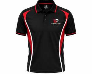 เสื้อโปโลผู้ชายแบบกำหนดเอง แขนสั้น สำหรับทีมกีฬา แห้งเร็ว ผลิตจากโพลีเอสเตอร์ เหมาะสำหรับกอล์ฟ รับผลิตตามแบบ OEM ODM พร้อมสกรีนโลโก้ - Product Image 2