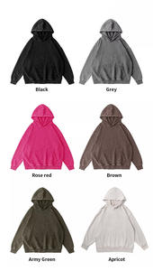 เสื้อฮู้ดดี้ซิปเต็มตัวแบบครอปพิมพ์ลายดิจิตอล 360gsm สำหรับผู้ชาย สไตล์วินเทจ ล้างสีแล้ว ขายส่ง - Product Image 6