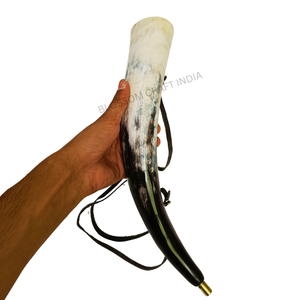 Shofar de Cuerno de Buey Hecho a Mano, Estilo Medieval, Pulido, Natural, Ecológico, Exportación Directa de la India - Product Image 1