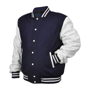 Stylish Comfortable Men's Varsity Jackets Premium Canvas Outerwear with Two Tone Design for Hip Hop Streetwear Casual Fashion - Product Image 1