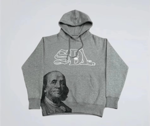 Sudaderas con Capucha Method Winter Front Logo SDL para Hombre, 100% Algodón, Sudaderas Personalizadas Transpirables Estilo Hip Hop con Logotipo Rojo Tejido e Impreso - Product Image 1