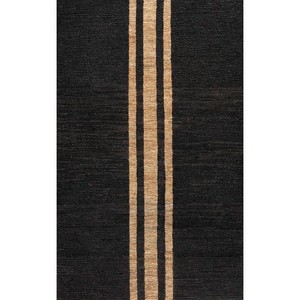 Modern 100% Jute Handmade Eco-Friendly Non-Slip <b>Flat</b> Area <b>Rug</b> with Geometric Pattern for Home Interiors Door Mat Hotels - Product Image 1