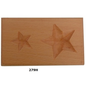 Produit de haute qualité en bois Dapping Block 2 cavité en forme d'étoile utilisant pour bijoux accessoires outils vente entière prix chaud - Product Image 1