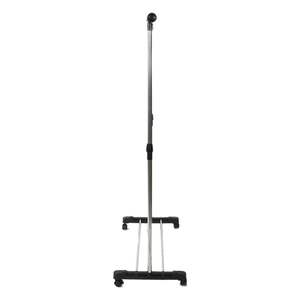 Estante de barra única plateado para puerta, soporte vertical extensible con estante para zapatos - Product Image 2