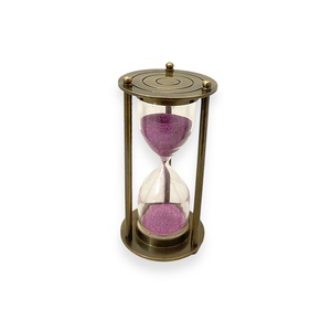 Sablier en laiton de 3 minutes, design classique et décoratif, idéal pour la maison, le bureau, la salle d'étude et comme cadeau - Product Image 3