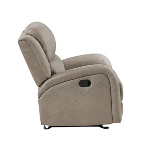 Poltrona Reclinabile di Lusso in Peluche Marrone, Comodo Arredo per Soggiorno - Product Image 4