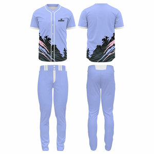 Servicio OEM, Diseño de Uniformes de Béisbol, Precio al por Mayor, Uniforme de Béisbol para Hombre Hecho de Poliéster 100% - Product Image 1