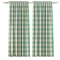 Rideaux occultants imprimés en coton tissé, doux, durables, à œillets, pour cuisine, écologiques, insonorisants, fabricant OEM, vente en gros