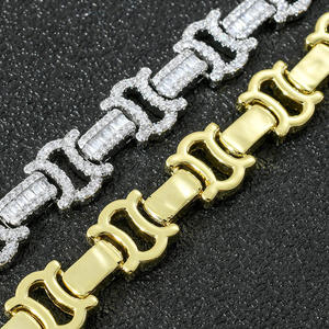 Luxury VVS Moissanite Diamond Iced Out Cuban Link Hip Hop Bracelet <b>for</b> <b>Men</b> 925 Sterling Silver Custom Jewelry Available <b>for</b> Sale - Product Image 4