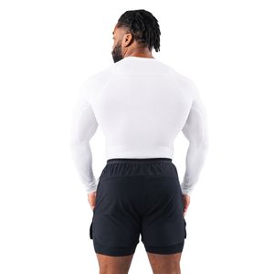 Camiseta Deportiva de Compresión de Manga Larga Blanca para Hombre, Ligera, Ropa Deportiva para Entrenamiento y Running - Product Image 4