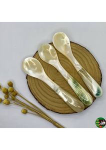 Luxury Mother Of Pearl Spoon Natural Seashell Tableware With Customized Design OEM Private Label Service - Product Image 3