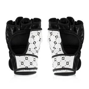 Guantes de MMA de cuero de vaca de media punta, fabricados en fábrica al por mayor RTS, guantes profesionales de artes marciales Fairtex con nudillos divididos. - Product Image 3