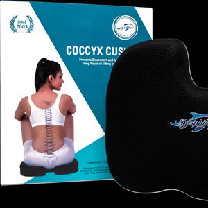 Coussin ergonomique pour le coccyx, soulagement des douleurs du coccyx, support de siège en mousse à mémoire de forme pour chaise de bureau, conduite automobile et alignement de la colonne vertébrale - Product Image 1