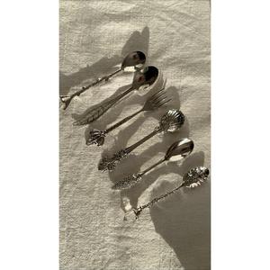 Juegos de cubiertos de latón con diseño de animales marinos, juegos de cubiertos plateados de alta calidad con diseño náutico para decoración de fiestas y eventos. - Product Image 1