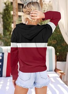 Hiver 2026 Sweat-shirts à capuche pour femmes personnalisés en polaire épaisse, coupe oversize, unisexe, style vintage, avec impression en relief cristalline sur le devant - Product Image 6