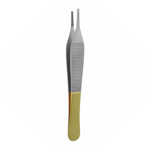 Top Quality Adson Toothed Forceps Steel Half Gold Surgical Adson Tissue Forceps For General Surgery Use By <b>Blush</b> Surgical - Product Image 1