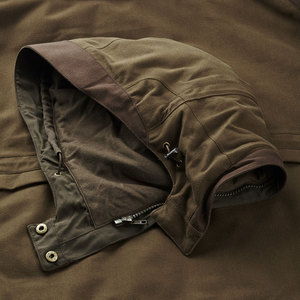 Veste de randonnée et de chasse respirante coupe-vent de couleur unie, en toile 100% coton avec logo personnalisé pour la saison hivernale - Product Image 4