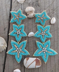 Pendientes de Perlas de Diseño de Estrella Multicolor de Primera Calidad, Estilo Clásico para Fiestas Unisex - Product Image 3