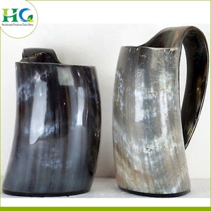 Jarra de Cerveza con Forma de Cuerno |   Taza Artesanal Natural para Cerveza, Cerveza Alemana, Miel o Estilo Vikingo, Vajilla para Bar, Regalo, Precio Mayorista para Exhibición en Bar Doméstico, Premium - Product Image 3