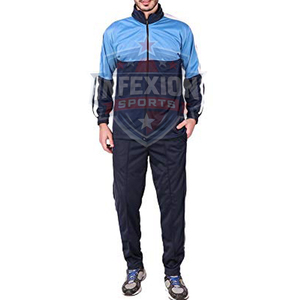 Survêtement Homme Color Block Manches Longues Demi-Zip Sportif Respirant Polyester Coton Automne Coupe Droite Avec Poches Latérales - Product Image 4