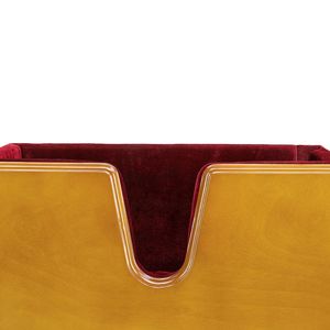 Support pour violoncelle brun rétro naturel avec couche protectrice en mousse - Product Image 4