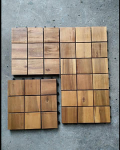 Azulejos de suelo entrelazados de madera, azulejos de cubierta de patio con patrón de mosaico, azulejos de suelo para exteriores juntos - Product Image 2