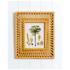 Marco de Fotos Popular de Ratán con Borde de Madera Negra, Regalos de Decoración para el Hogar, Marco de Fotos de Madera para Decoración de Escritorio/Pared - Product Image 5