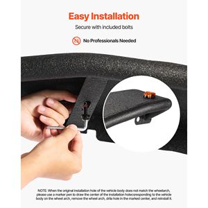 Set di Parafanghi Anteriori in Acciaio per Jeep JK/JKU 2/4 Porte 2007-2018, Compatibili con Illuminazione LED, per Fuoristrada - Product Image 5