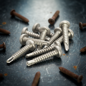 Vis autoperceuses PDC à tête cylindrique en acier inoxydable, haute résistance, résistantes à la corrosion, finition naturelle, entraînement Phillips métrique, classe 8 - Product Image 1