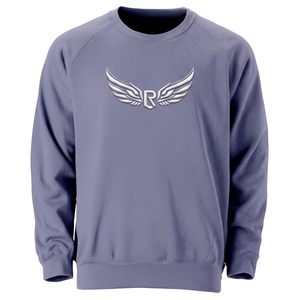 Suéter de Punto para Hombre, Corte Regular, Cuello Redondo, Color Sólido, Estilo Casual, Morado - Product Image 6