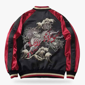 เสื้อแจ็คเก็ตซูกะจังคุณภาพพรีเมียมสำหรับฤดูหนาว ด้านหน้าเป็นมิตรต่อสิ่งแวดล้อม ระบายอากาศได้ดี พร้อมลายปักอย่างประณีต เนื้อผ้าบางเบา สวมใส่สบาย - Product Image 2