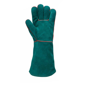 Gants de soudage TIG en peau de chèvre blanche avec doublure ignifuge en cuir croûte jaune résistants à la chaleur pour soudage TIG MIG pour hommes - Product Image 4