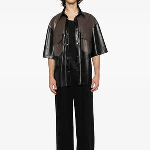 Camisas de Cuero de Alta Calidad para Hombre, Material Ligero y Suave, Ajuste Cómodo para Uso Casual y Diario - Product Image 4