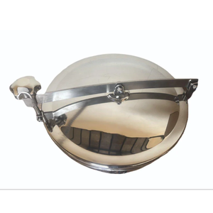 Couvercle de trappe de réservoir rond en acier inoxydable de 200 mm sans pression pour le stockage de produits chimiques, alimentaires et d'eau - Product Image 2