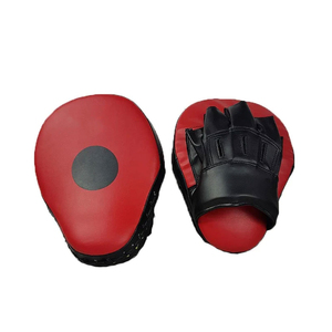 High Quality Curved Leather PU Boxing <b>Focus</b> <b>Pads</b> Mitts Customized Color Logo Hook Loop Closure for Outdoor Cycling Training OEM - Product Image 3