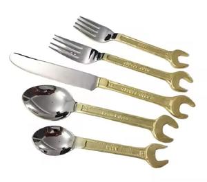 Ensemble de couverts en acier inoxydable de qualité supérieure, finition miroir, pour la maison, la cuisine, la table de restaurant - Product Image 4