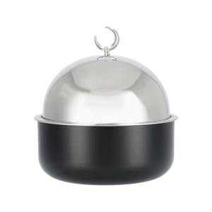 Handmade Design Aluminium Hammered Pattern Luxurious Gulf Style Hot <b>Food</b> <b>Server</b> for Dining Table Hotel Home Hot Sale Dinnerware - Product Image 4