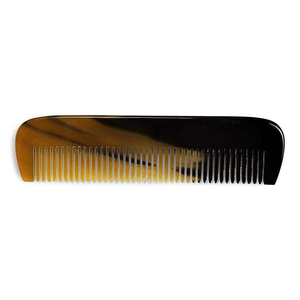 Peigne en corne de buffle naturel de qualité supérieure, fait à la main, à dents fines et larges, pour le coiffage professionnel des cheveux - Product Image 2