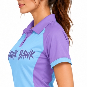 <b>Women</b> Embroidered Logo Textured <b>Polo</b> Shirt Short Sleeve Casual Embroidered Logo Casual Wear Breathable Cotton <b>Women</b> <b>Polo</b> Shirt - Product Image 6