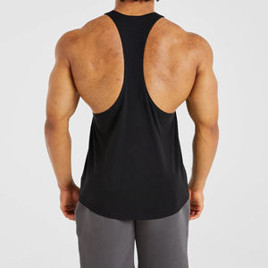 Débardeurs de sport pour hommes 100% coton respirant à séchage rapide personnalisables de haute qualité sans manches pour musculation et entraînement - Product Image 2