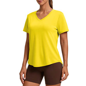Easy Move Women Gym T Shirt Top Active Motion Clothing Flexible Workout Gear For Ladies <b>Comfortable</b> Training T Shirt for Women - Product Image 1
